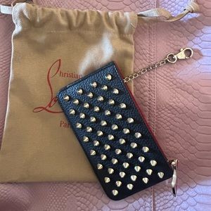 Christian Louboutin Credilou Unisex Studded Card Holders